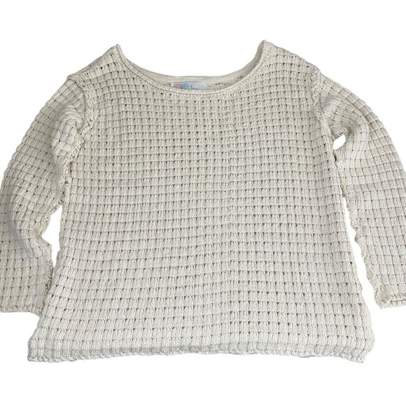 Free People FP Beach Coxy Knit Lightweight Sweater Ivory Medium - Picture 14 of 14